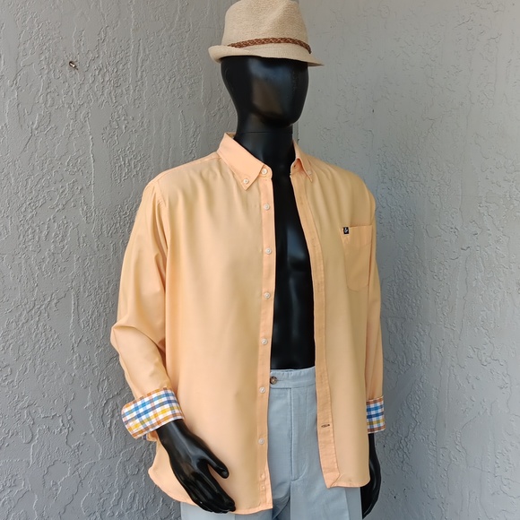 Tackle & Tides Men's Bright Yellow Pure Cotton Luxury Button Down Shirt - Picture 10 of 17